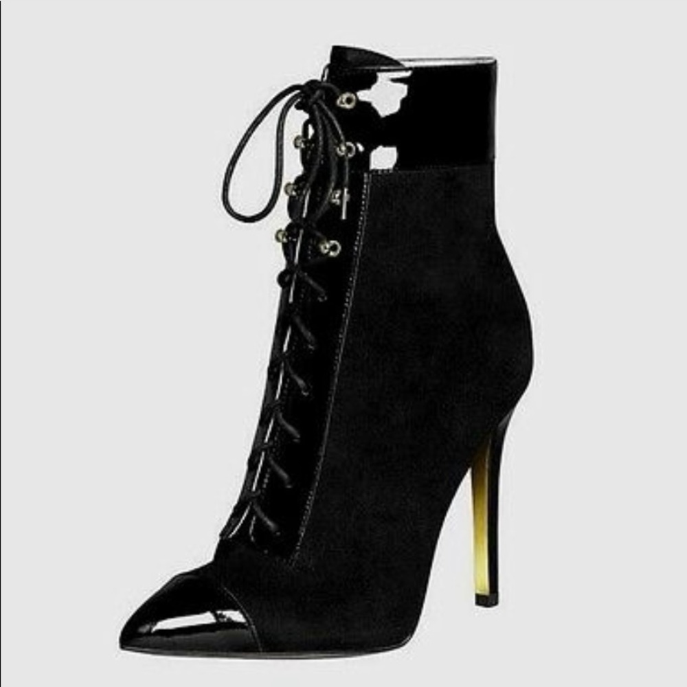 Versace H&M - suede patent leather boots